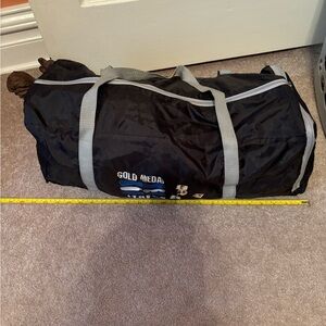 Black collapsing duffel bag